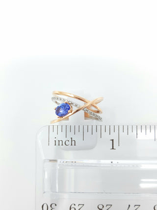 Tanzanite and Diamond Ring
