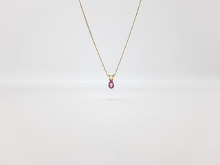 Colgante Zafiro Rosa
