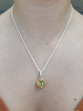Colgante de Plata y Peridoto