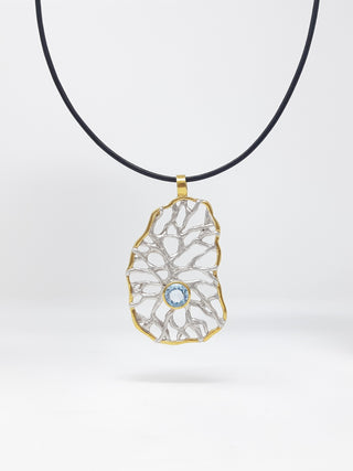 Silver and Blue Topaz Pendant