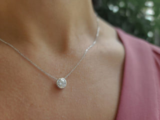 Colgante Moissanita de Plata