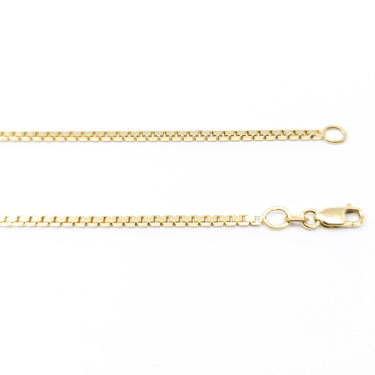 10K Gold Box Chain - 1.65 mm - Various Length