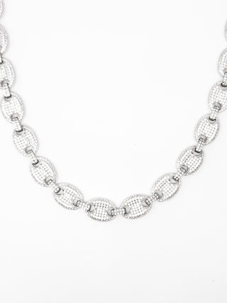 Cadena de plata esterlina y circonita cúbica