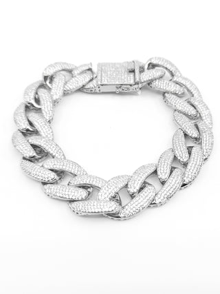 Gold Plated Sterling Silver & Cubic Zirconia Bracelet