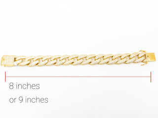Gold Plated Sterling Silver & Cubic Zirconia Bracelet