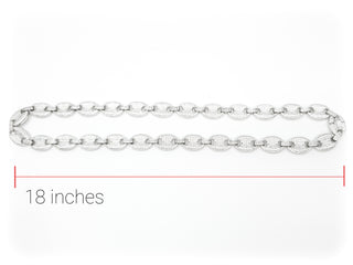 Cadena de plata esterlina y circonita cúbica