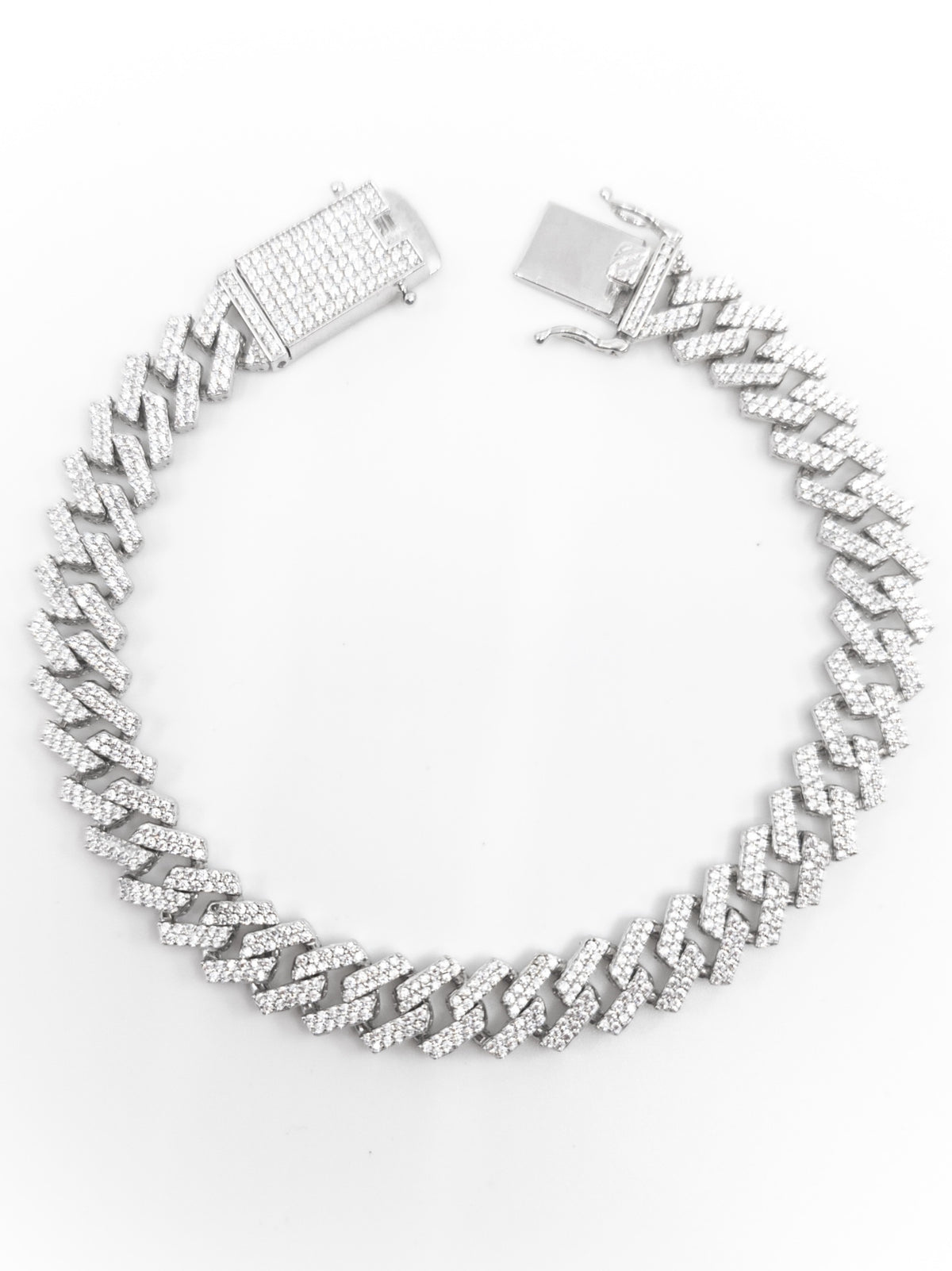 Sterling Silver &amp; Cubic Zirconia Bracelet