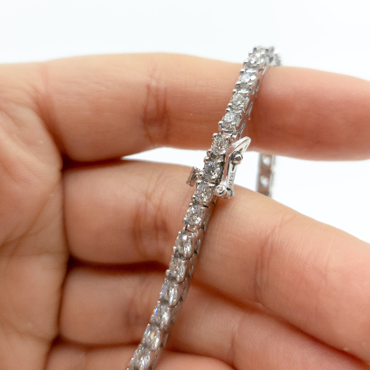 Lab-Created Diamond Tennis Bracelet