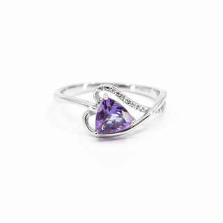 Amethyst & Diamond Ring