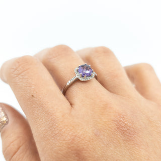 Amethyst & Diamond Ring