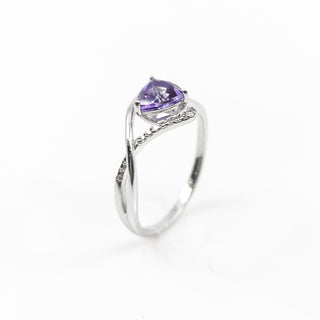 Amethyst & Diamond Ring