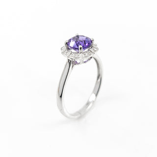 Amethyst & Diamond Ring