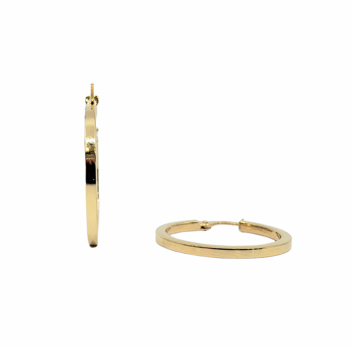 10K Yellow Gold 1.90mm Hoops - 24mm