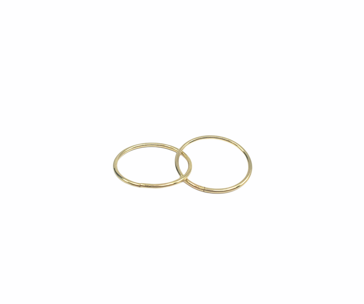 Tracking - 10K Yellow Gold Earrings Sleepers 17mm