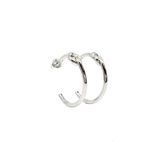 Pendientes Aro Plata Ley 27mm
