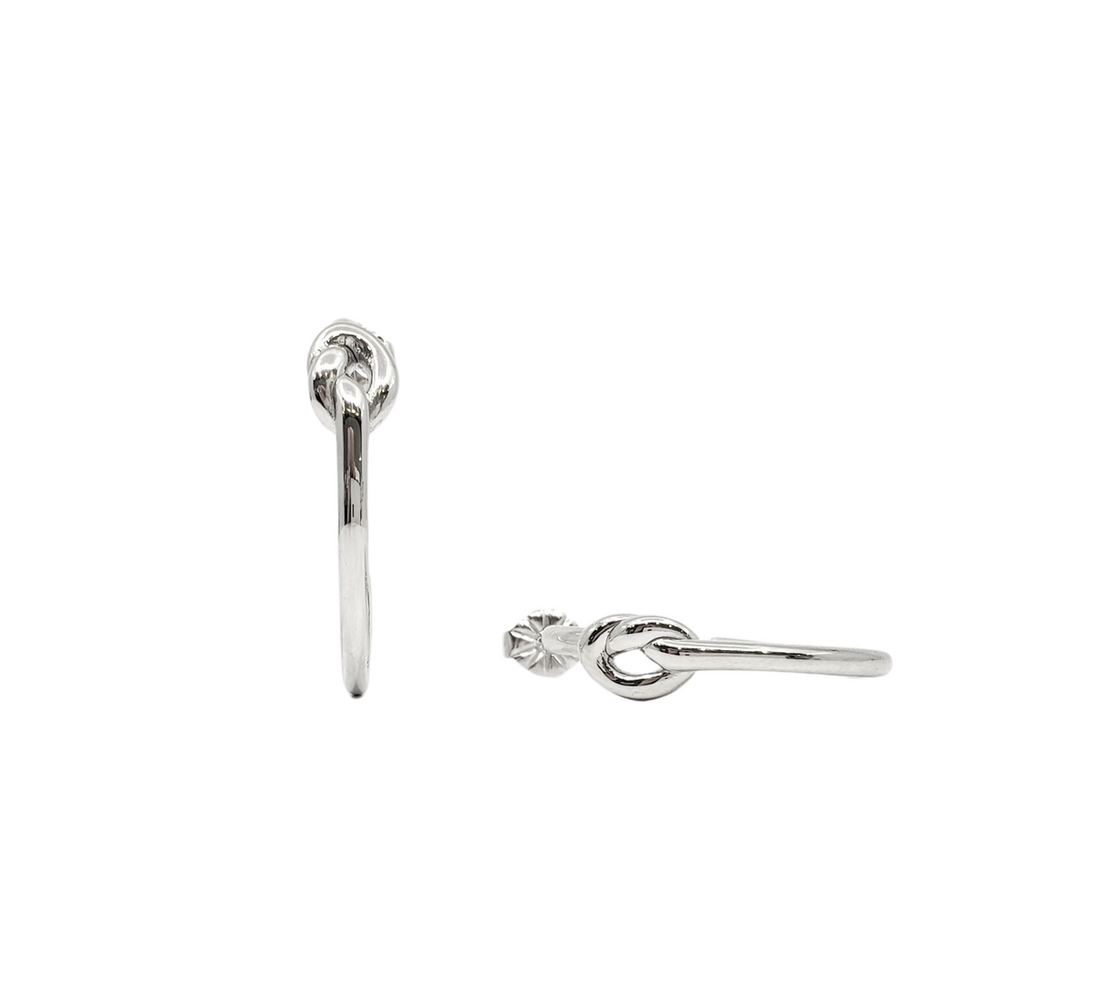 Sterling Silver Hoop Earrings 27mm