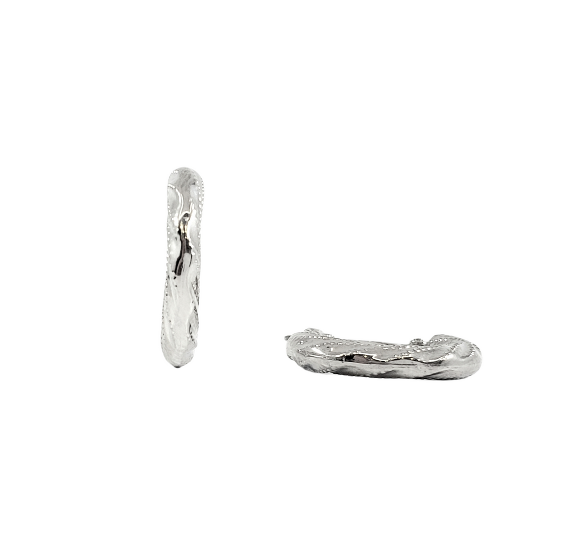 Sterling Silver Hoop Earrings 17mm