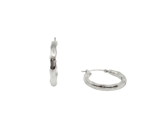 Pendientes Aro Plata Ley 22mm
