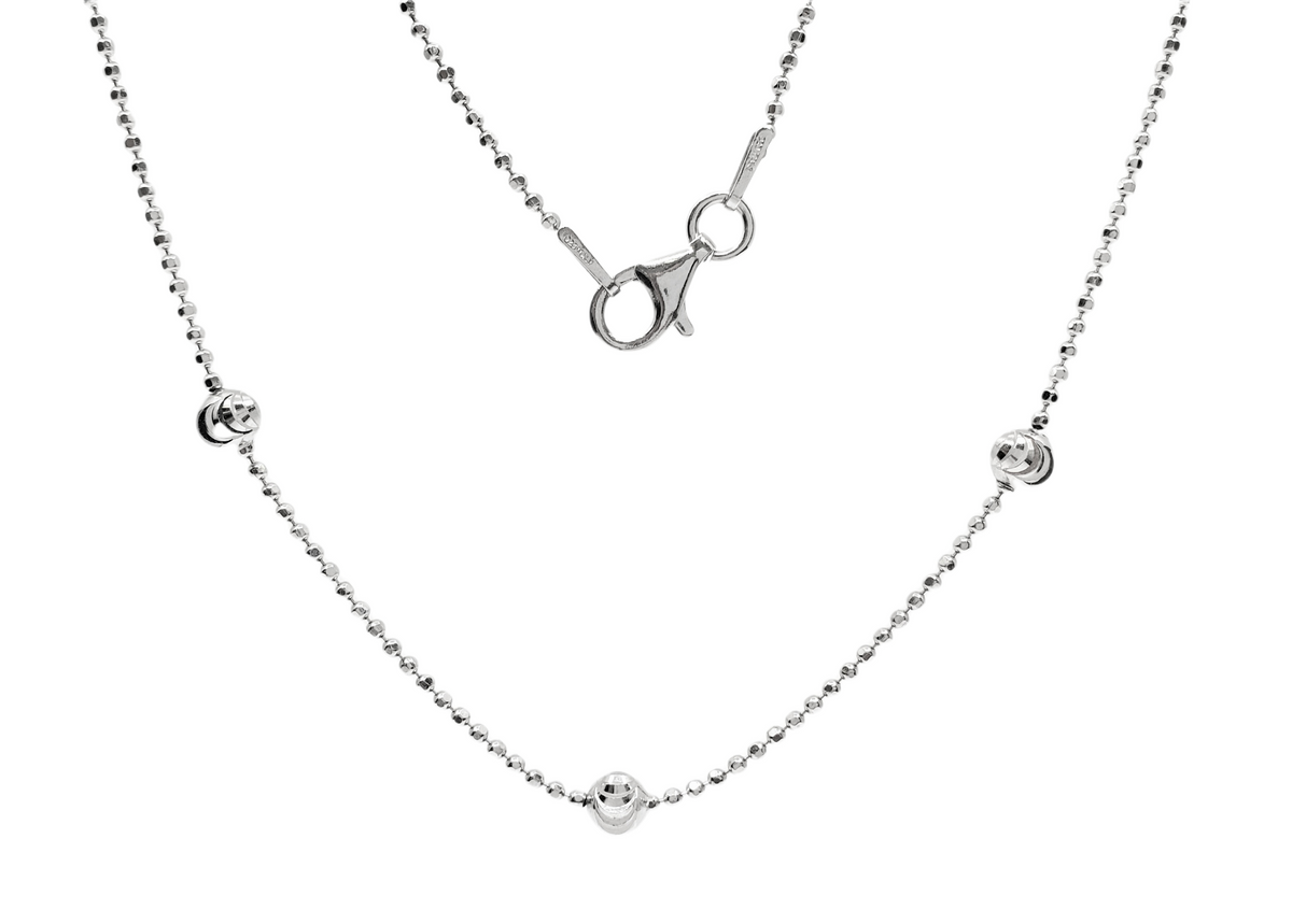Sterling Silver Ball Chain 18&quot;