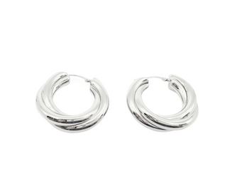 Pendientes Aro Plata Ley 28mm
