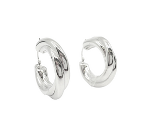 Pendientes Aro Plata Ley 28mm