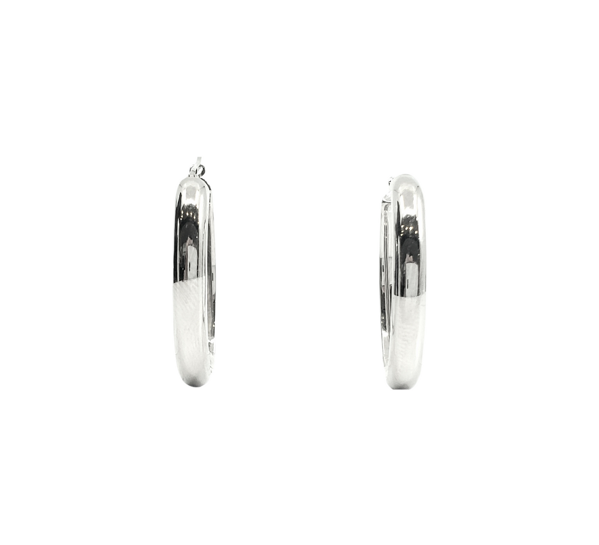 Pendientes Aro Plata Ley 24mm