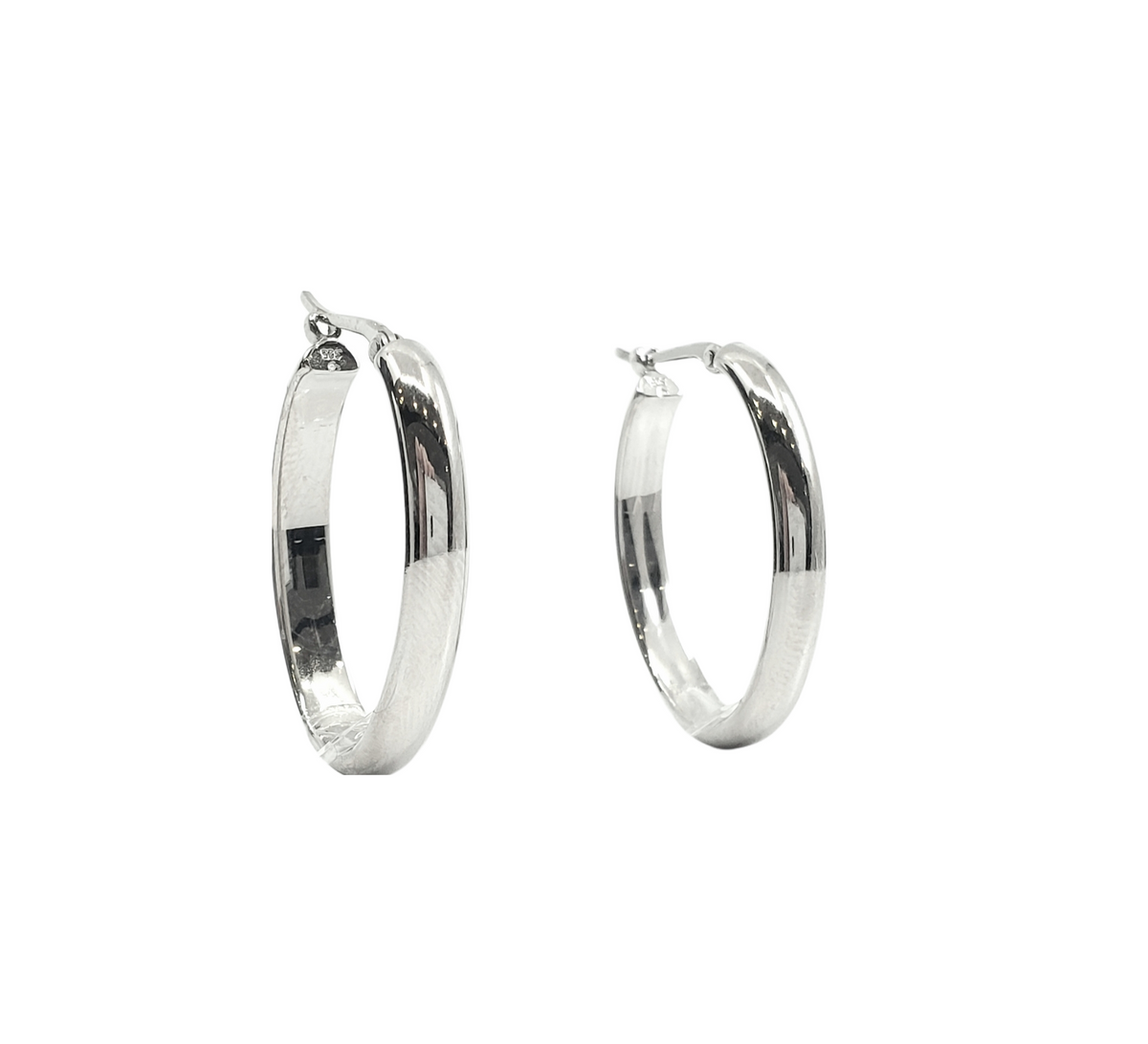 Sterling Silver Hoop Earrings 24mm