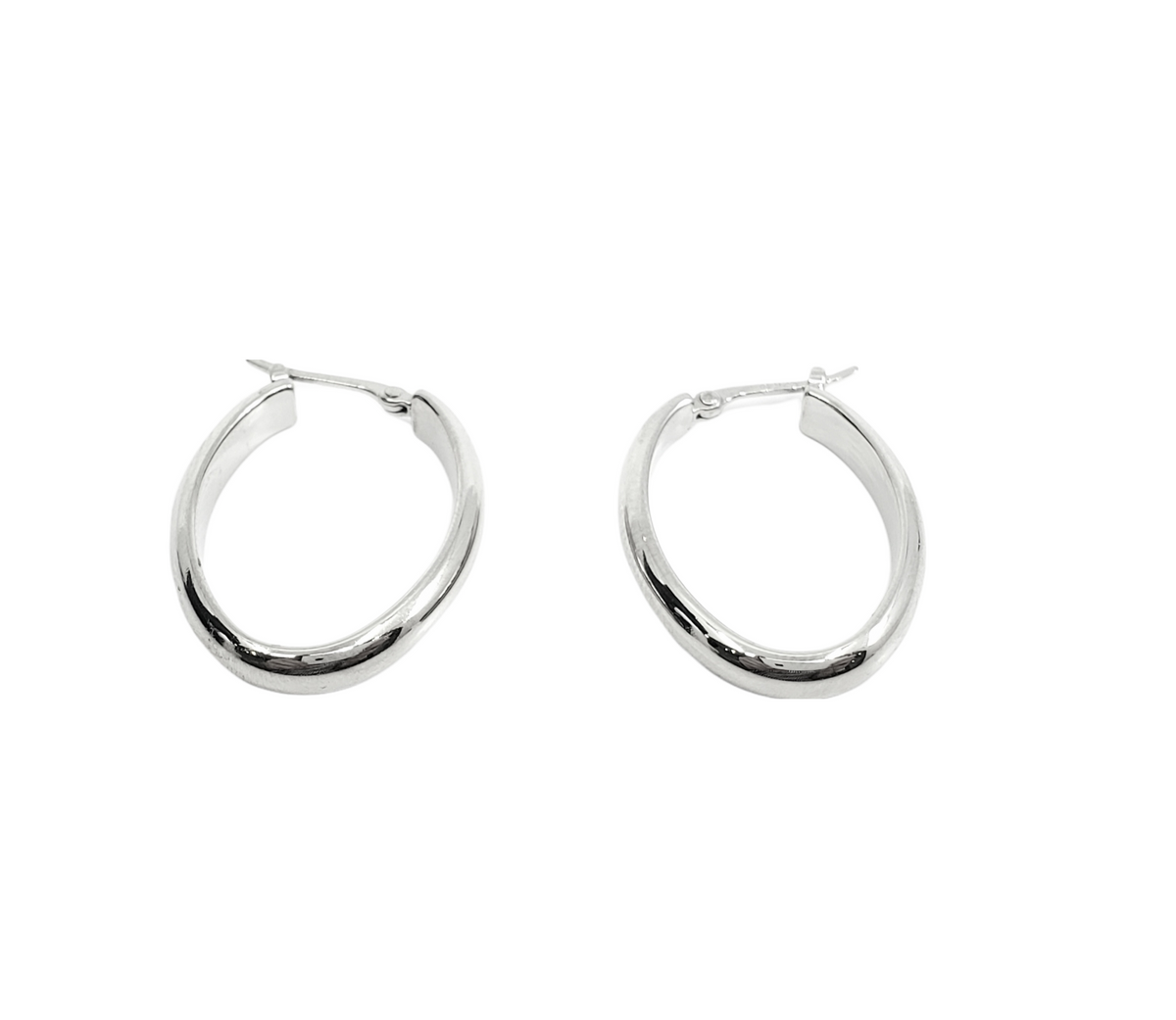 Sterling Silver Hoop Earrings 24mm