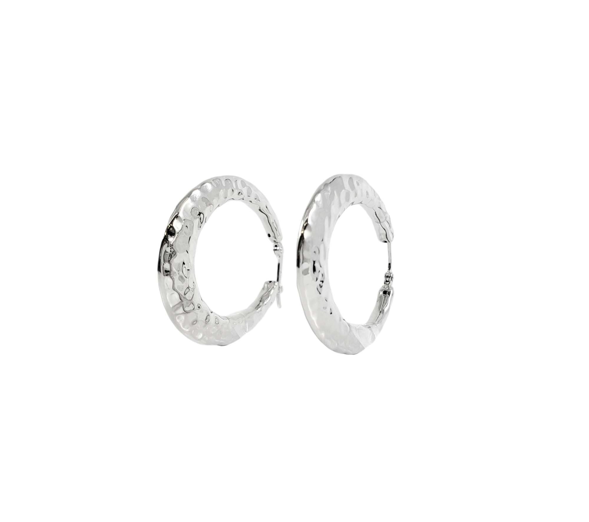 Sterling Silver Hoop Earrings 34mm