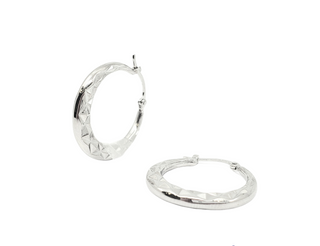 Pendientes Aro Plata Ley 27mm
