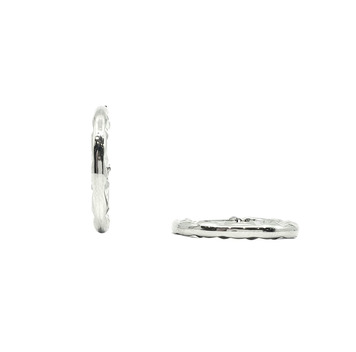 Sterling Silver Hoop Earrings 27mm
