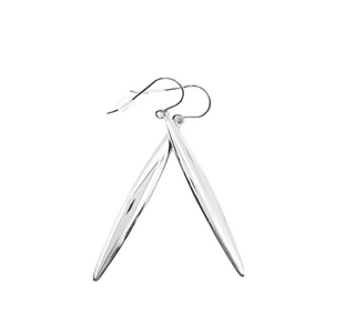 Pendientes de Plata de Ley 57mm