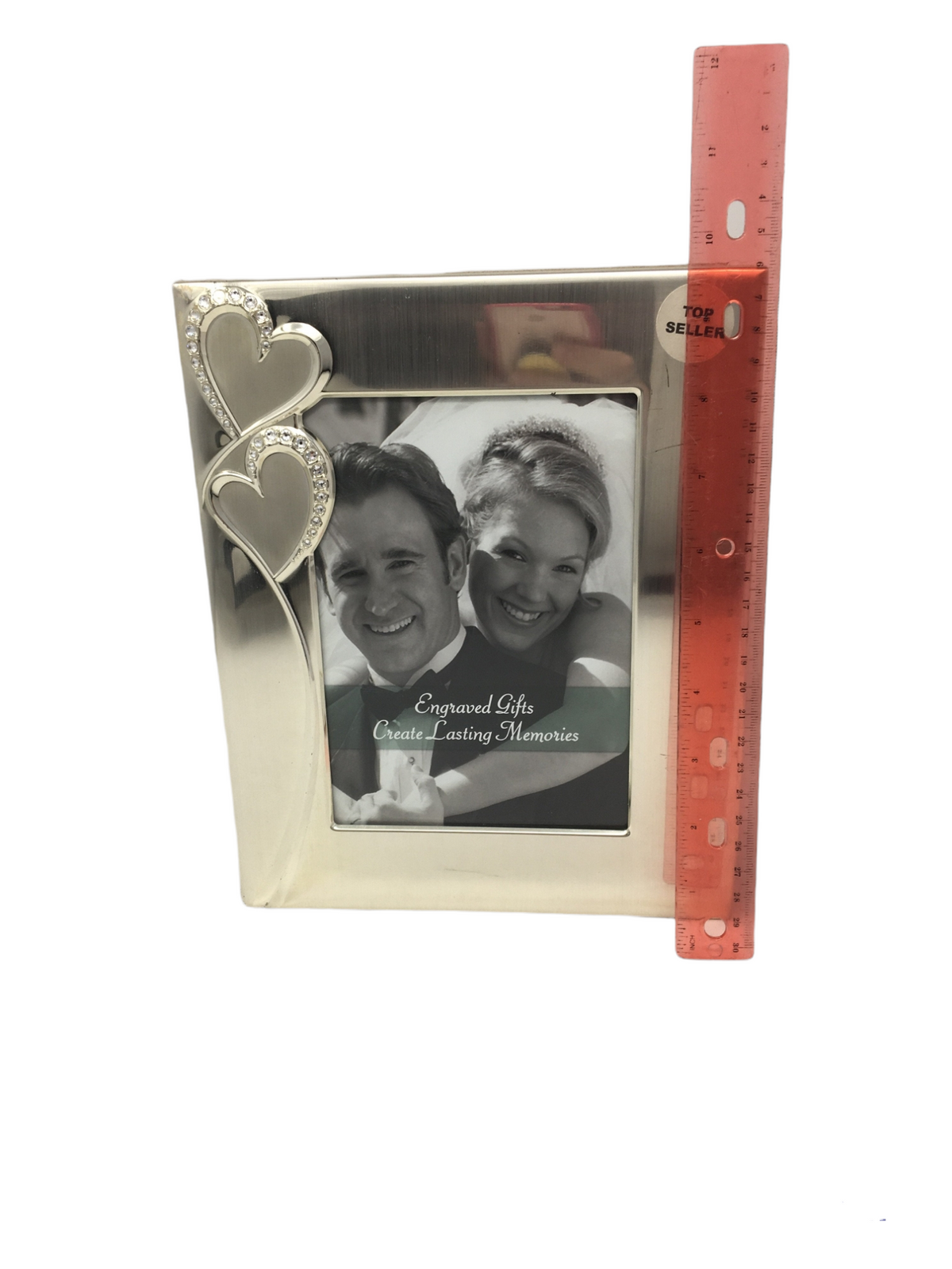 4x6&quot; Frame with Double Heart Design WJ4041