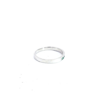 Anillo de diamantes y zafiro en oro amarillo de 14 quilates - Talla 6