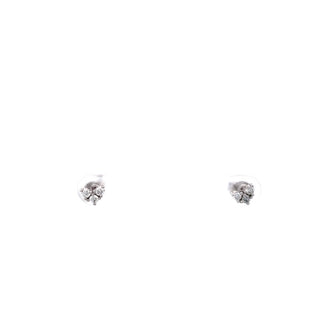 Pendientes de corazón de diamantes de 0,25 quilates en oro blanco de 10 quilates