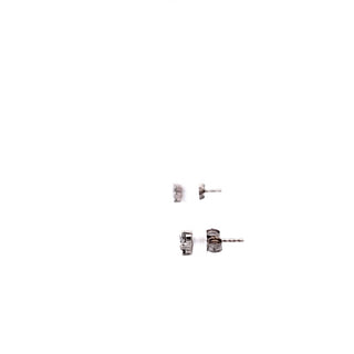 Pendientes de corazón de diamantes de 0,25 quilates en oro blanco de 10 quilates
