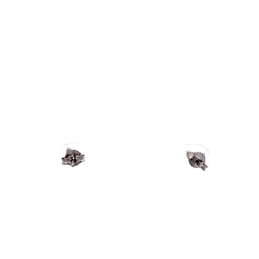 10K White Gold 0.25cttw Diamond Heart Earrings