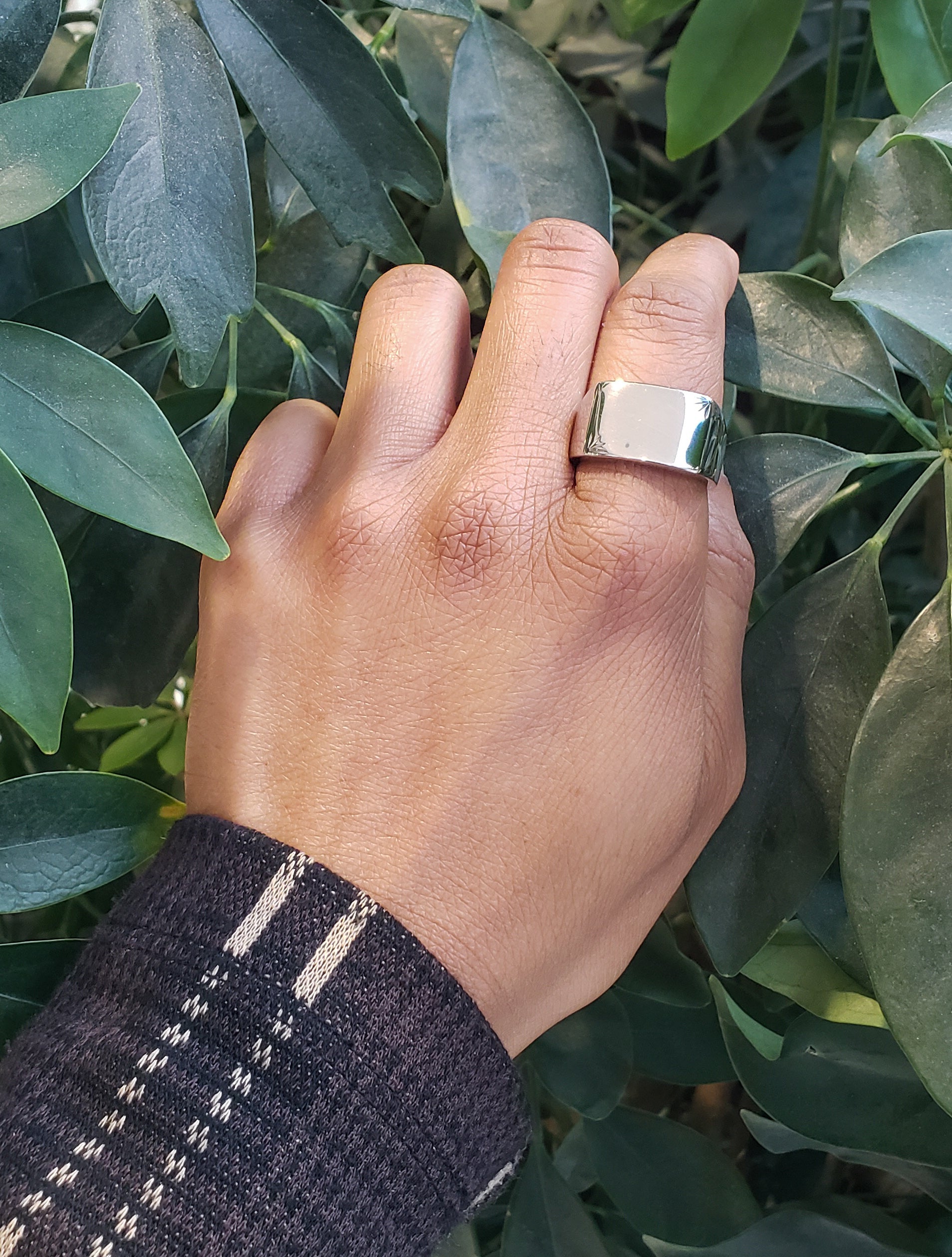 Silver 925 High Polish Engravable Ring