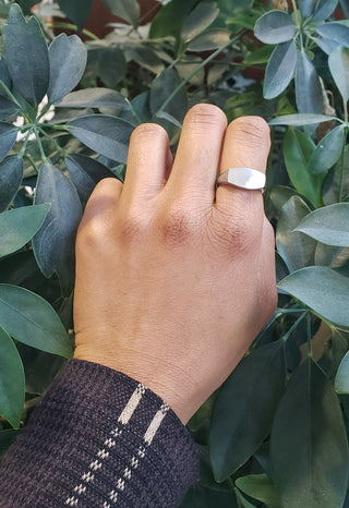 Silver 925 High Polish Plain Engravable Ring