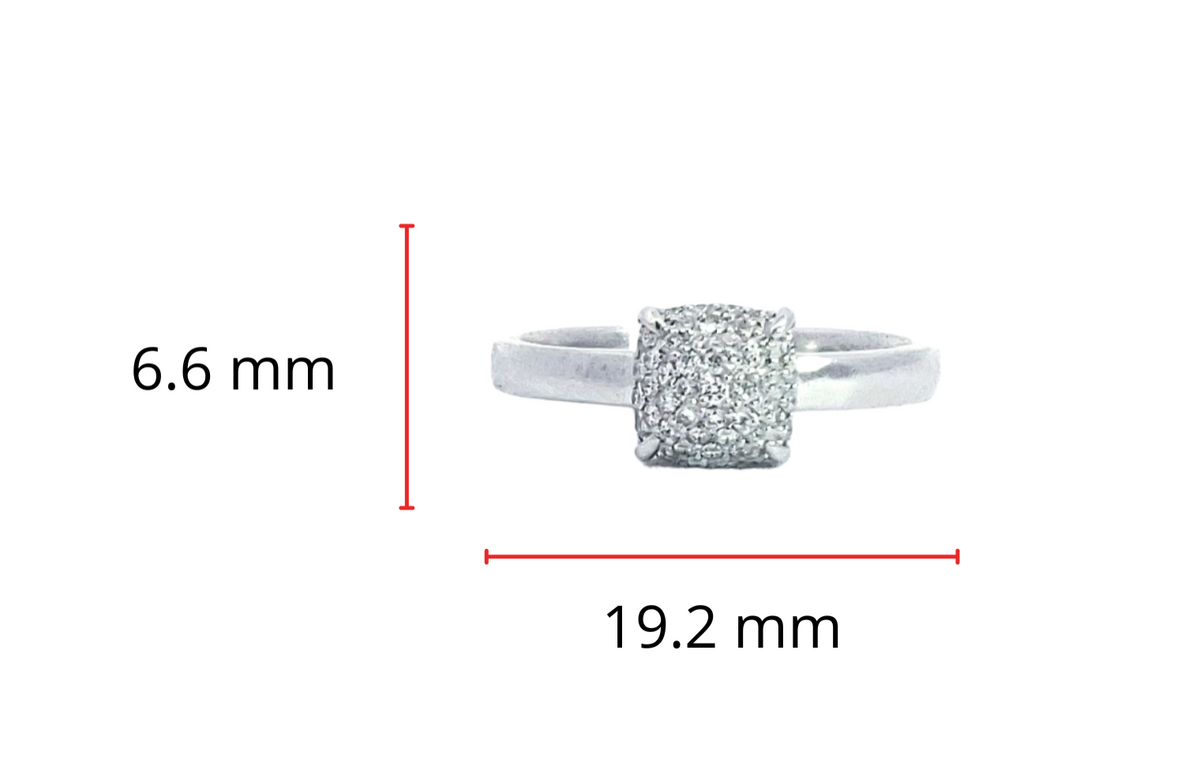 14K White Gold 0.35ctts Diamond Ring