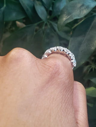14K White Gold 3.50cttw Lab Grown Oval Cut Diamond Engagement / Anniversary Ring - Size 7