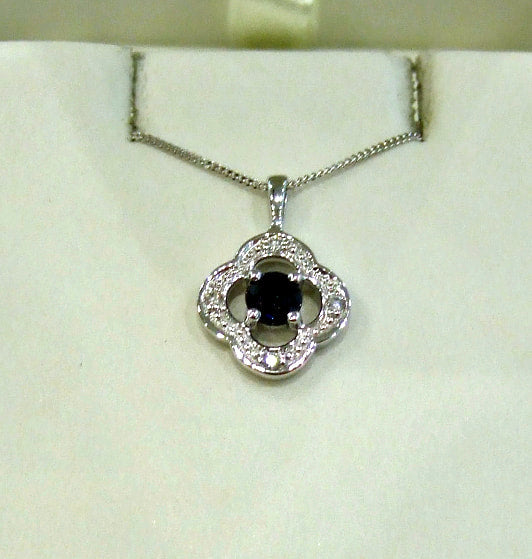 Sapphire and Diamond Pendant