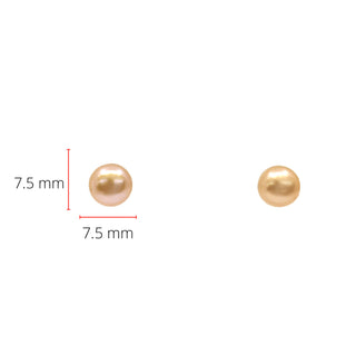 Pendientes de perlas rosas de agua dulce de 8-9 mm de plata de ley 925 con cierre de mariposa