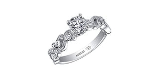 18K White Gold 0.50cttw Canadian Diamond Engagement Ring