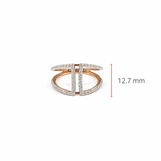 10K Rose Gold 0.40cttw Diamond Ring