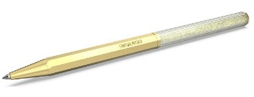 Swarovski Crystalline ballpoint pen, Octagon shape, Gold tone, Gold-tone plated - 5654060
