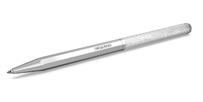 Swarovski Crystalline ballpoint pen, Octagon shape, Silver tone, Chrome plated - 5654062