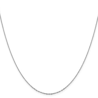 14K Gold 1mm D/C Open Long Link Cable Chain