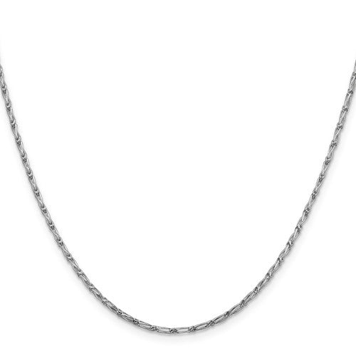 Cadena Franco de eslabones largos con corte de diamante de 14 quilates y 1,6 mm