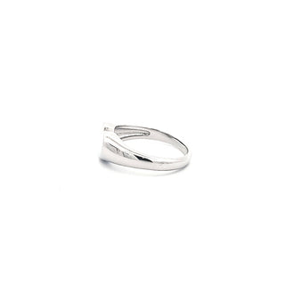 Anillo grabable en forma de corazón de plata 925 de alto pulido